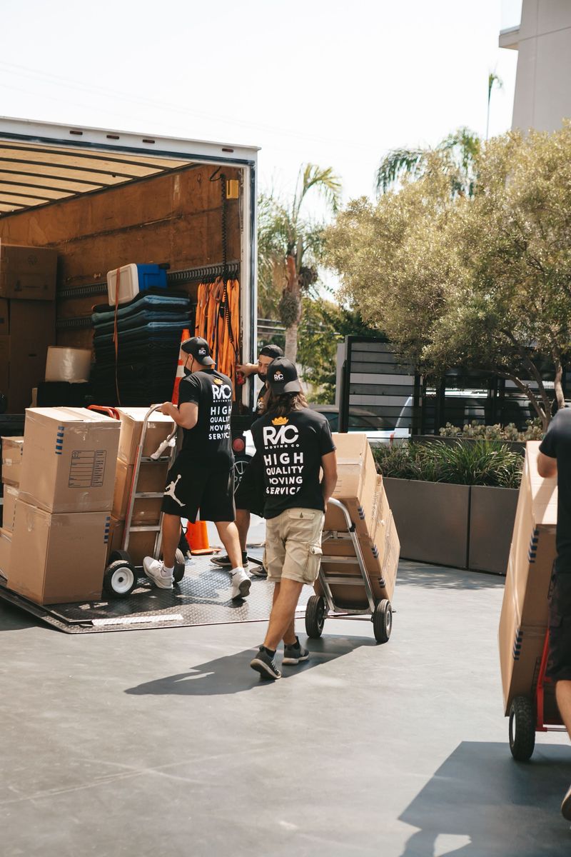 Loading a closed-body truck — A1 Anna Packers and Movers, Coimbatore